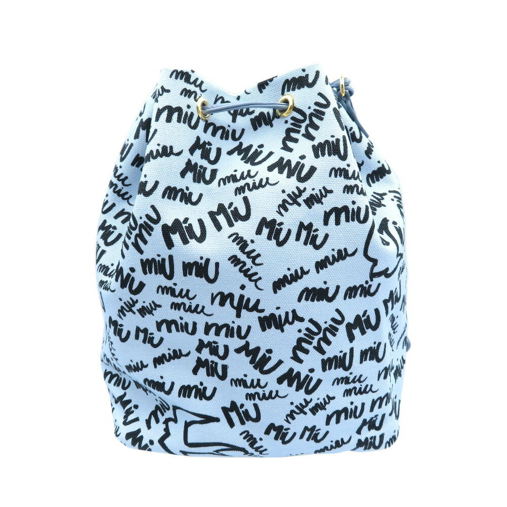 Miu Miu Swallow Pattern Drawstring Bag - Picture 2 of 7